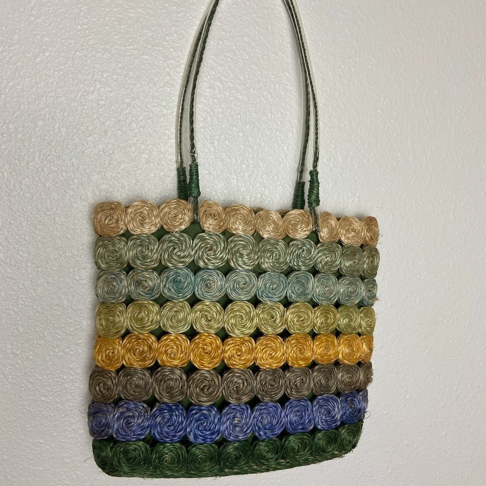 NWOT Wicker Tote Bag